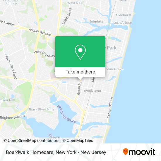 Boardwalk Homecare map