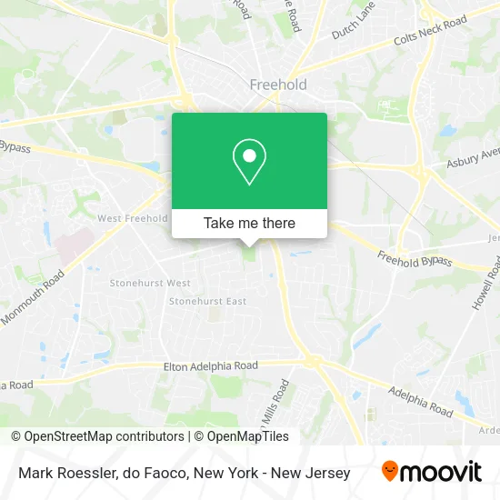 Mapa de Mark Roessler, do Faoco