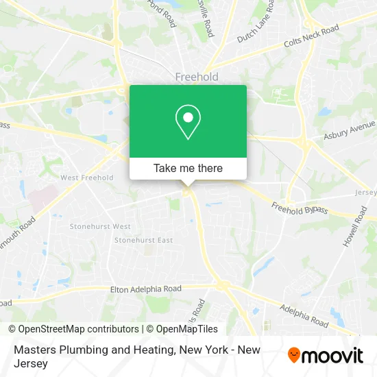 Mapa de Masters Plumbing and Heating