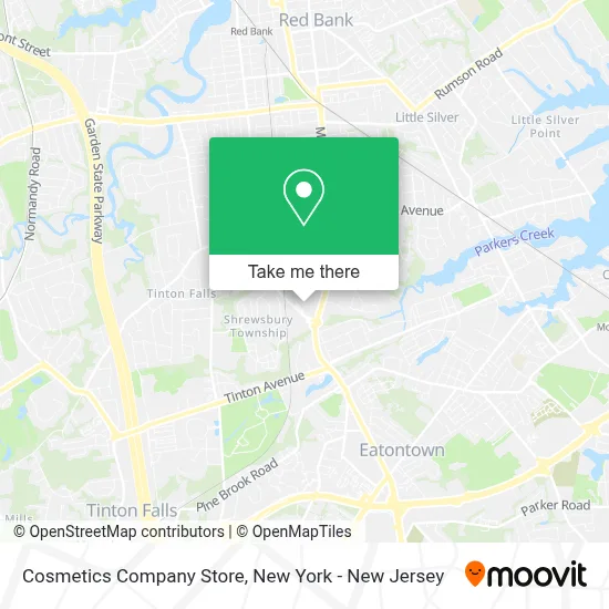 Cosmetics Company Store map