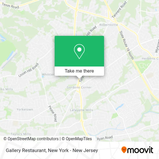 Gallery Restaurant map