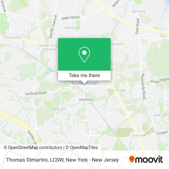 Thomas Dimartini, LCSW map