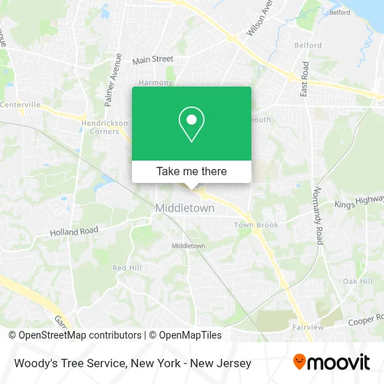 Woody's Tree Service map