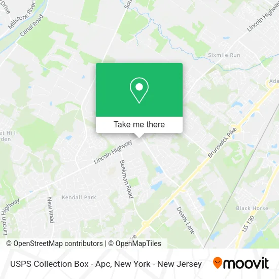 USPS Collection Box - Apc map