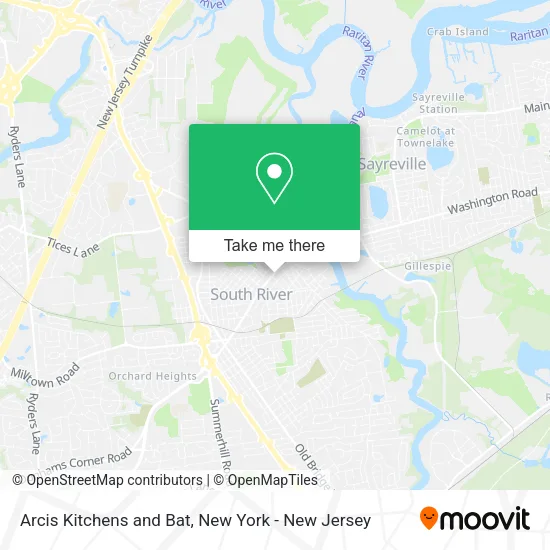Mapa de Arcis Kitchens and Bat