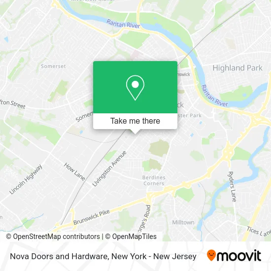 Nova Doors and Hardware map
