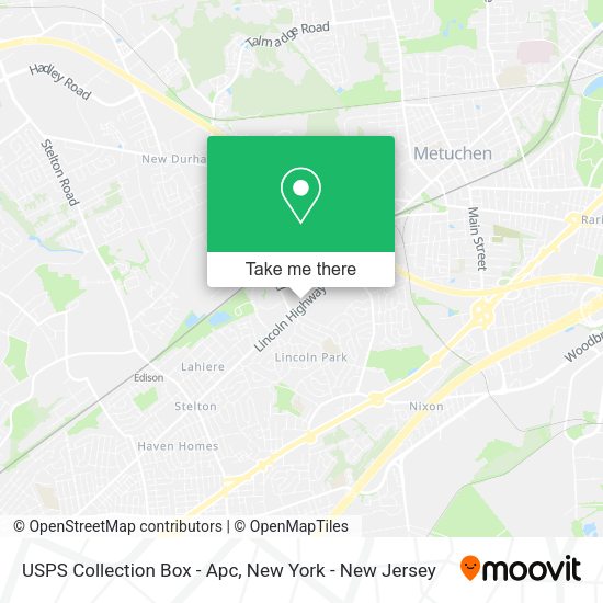 USPS Collection Box - Apc map