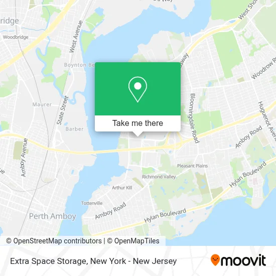 Extra Space Storage map