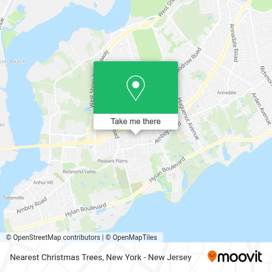 Nearest Christmas Trees map
