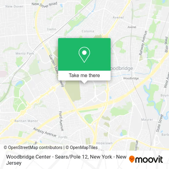 Woodbridge Center - Sears / Pole 12 map