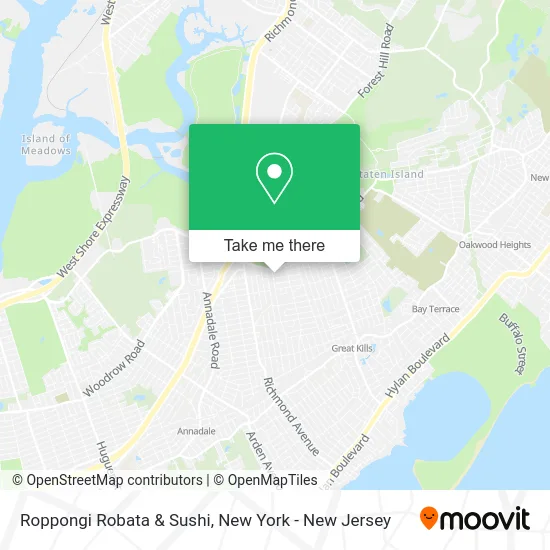 Roppongi Robata & Sushi map