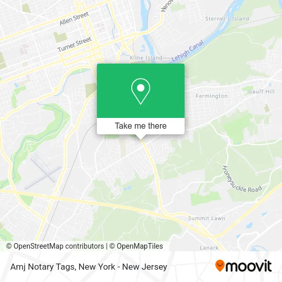 Amj Notary Tags map
