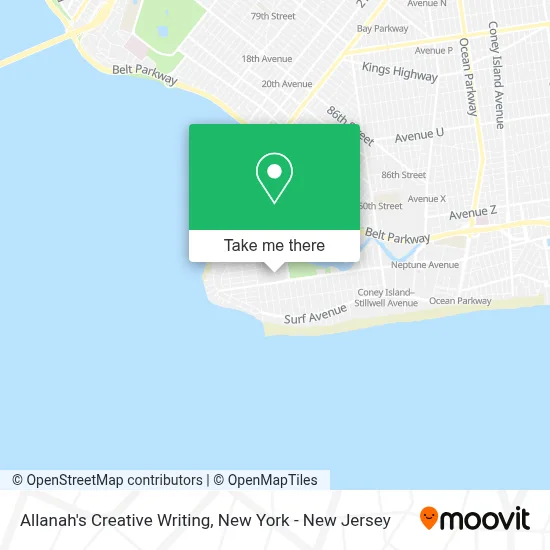 Allanah's Creative Writing map