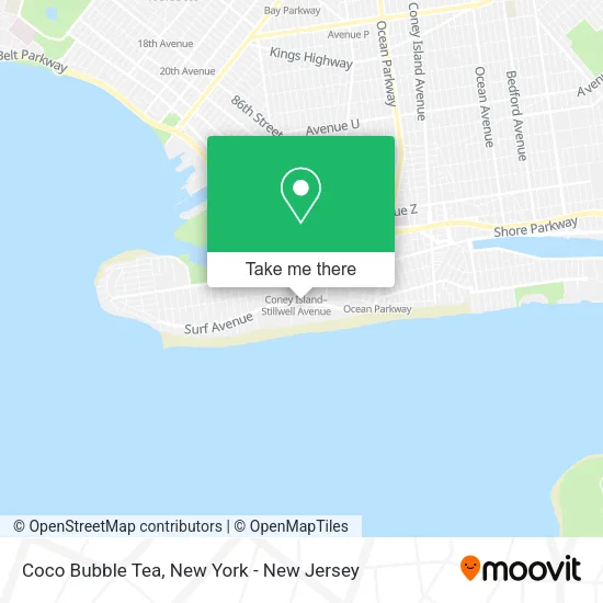 Coco Bubble Tea map