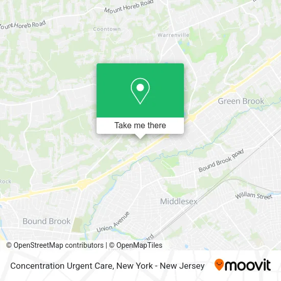 Concentration Urgent Care map