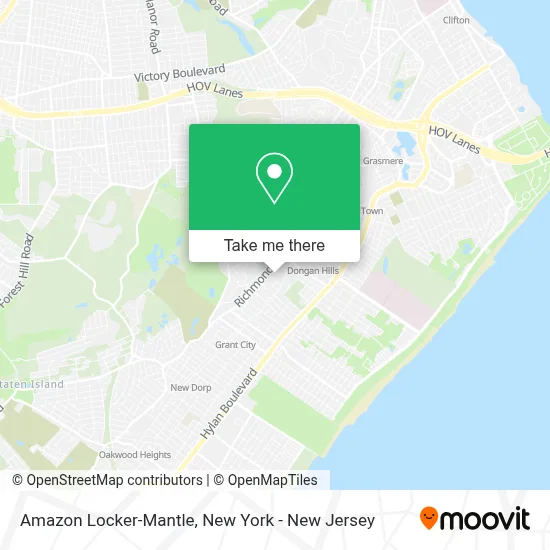 Amazon Locker-Mantle map