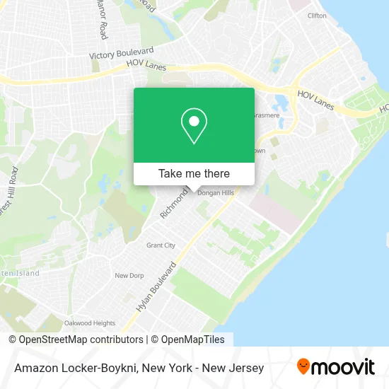 Amazon Locker-Boykni map