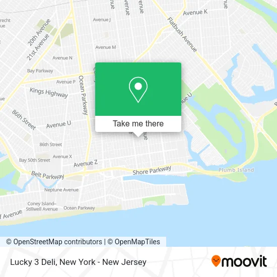 Lucky 3 Deli map