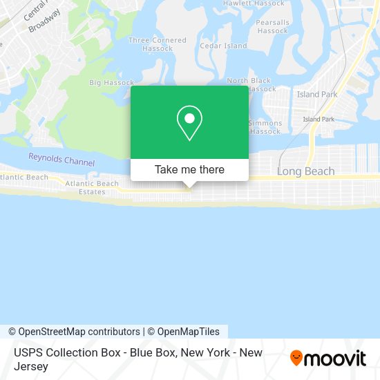 USPS Collection Box - Blue Box map
