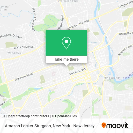 Amazon Locker-Sturgeon map