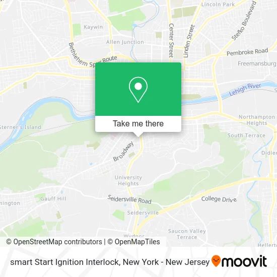smart Start Ignition Interlock map