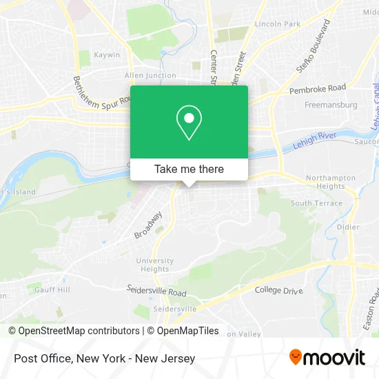 Post Office map