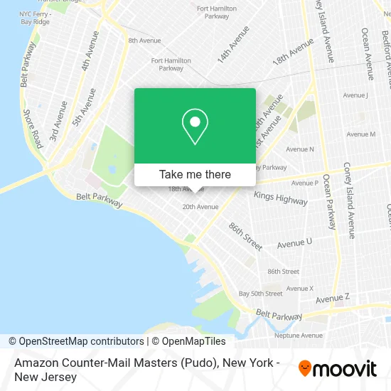 Amazon Counter-Mail Masters (Pudo) map