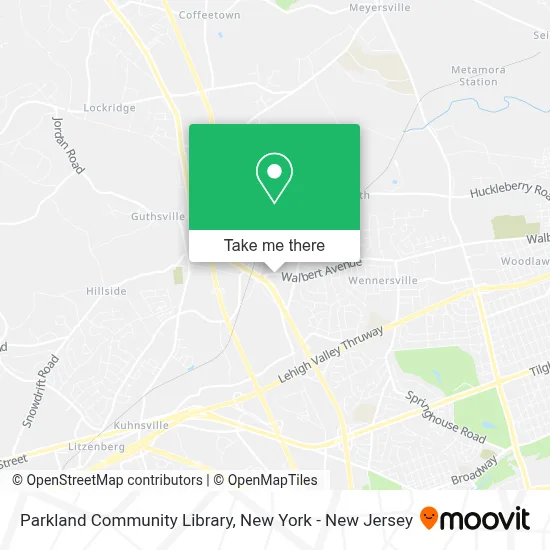 Parkland Community Library map