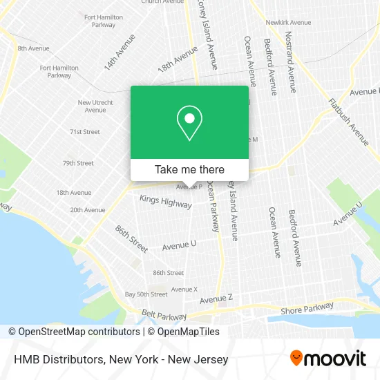 HMB Distributors map