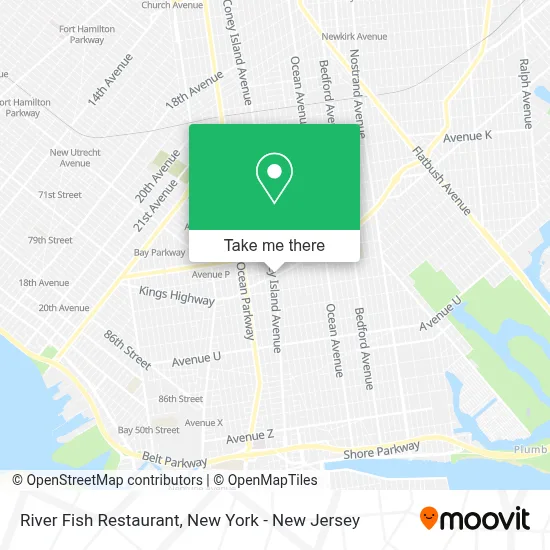 River Fish Restaurant map