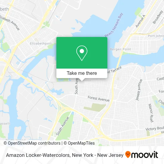 Amazon Locker-Watercolors map
