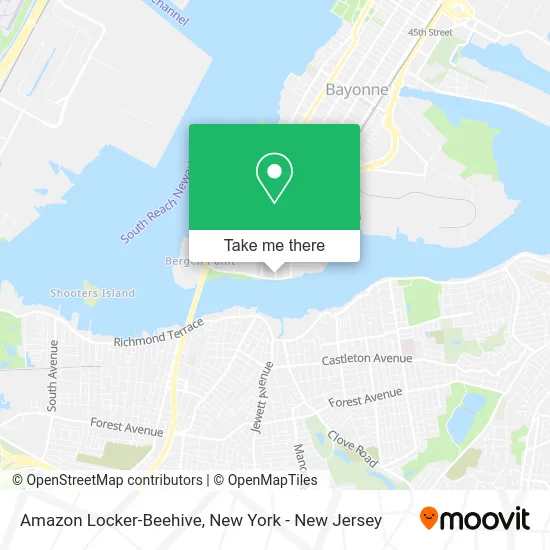 Amazon Locker-Beehive map