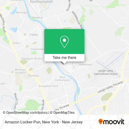 Mapa de Amazon Locker-Pun