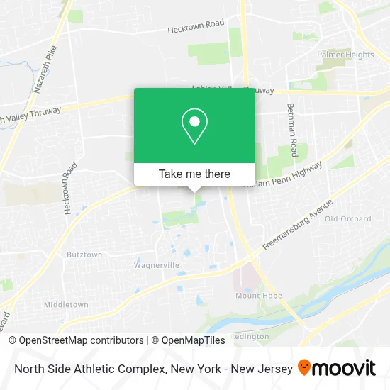 North Side Athletic Complex map