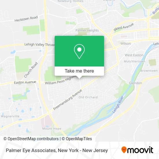 Palmer Eye Associates map