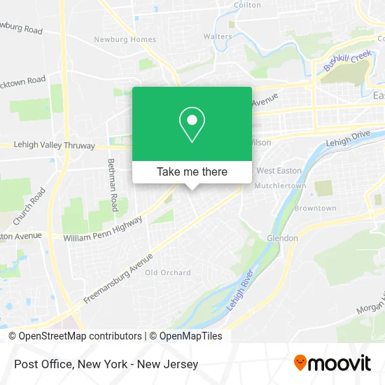 Post Office map
