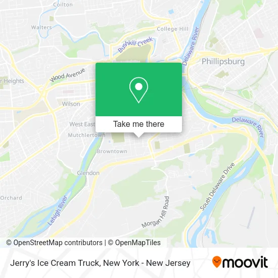 Jerry's Ice Cream Truck map