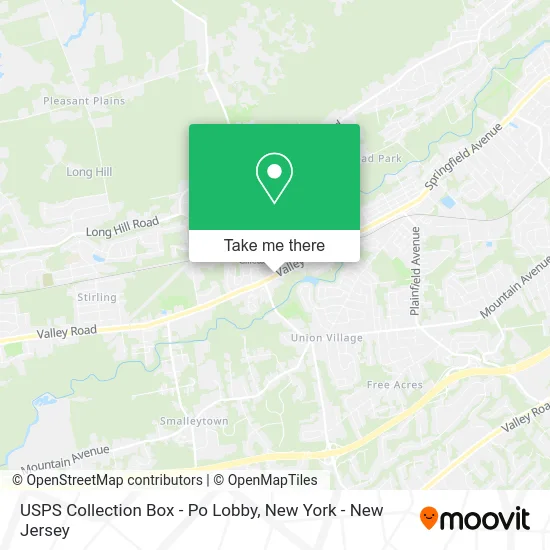 USPS Collection Box - Po Lobby map