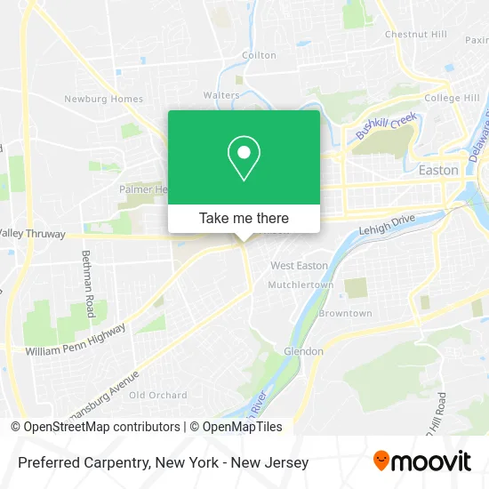 Preferred Carpentry map