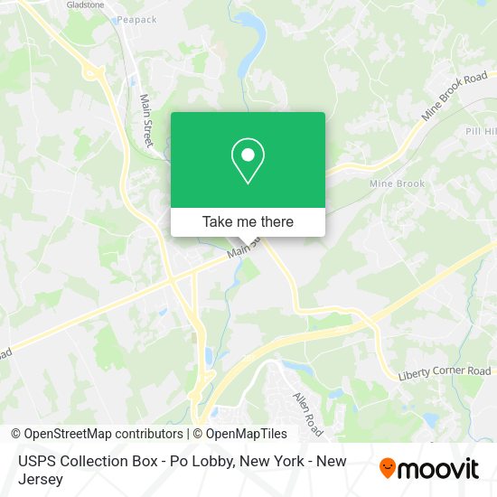 USPS Collection Box - Po Lobby map