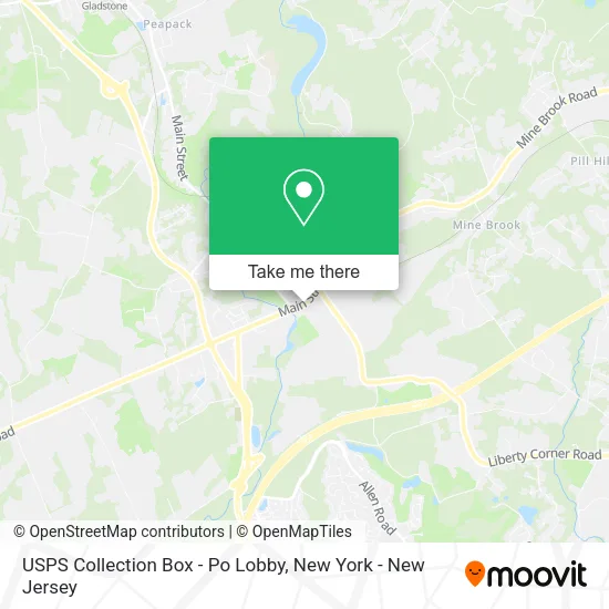 Mapa de USPS Collection Box - Po Lobby