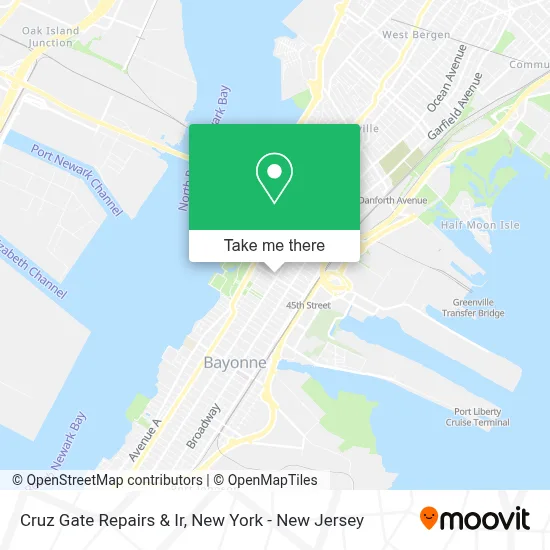 Cruz Gate Repairs & Ir map
