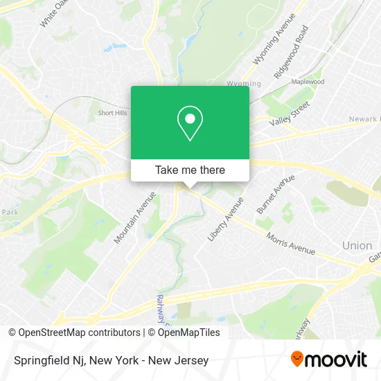 Springfield Nj map