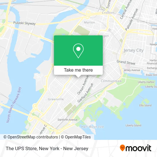 The UPS Store map