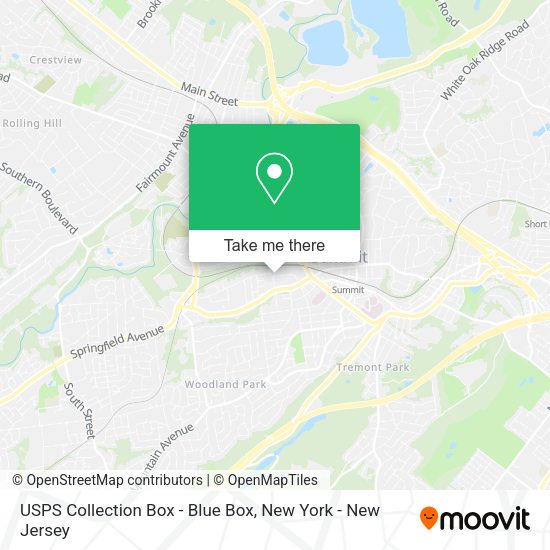 USPS Collection Box - Blue Box map