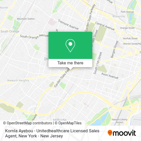 Komla Ayebou - Unitedhealthcare Licensed Sales Agent map