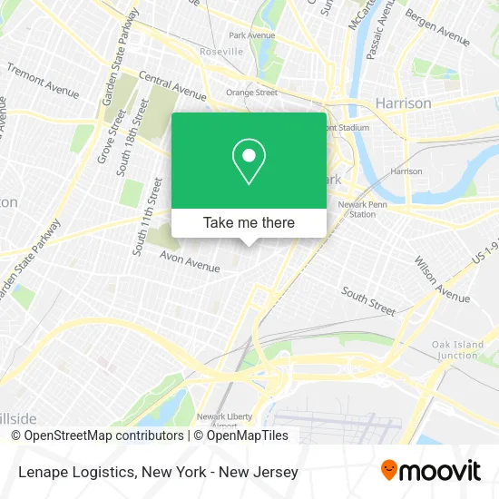 Lenape Logistics map