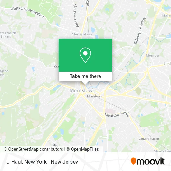 U-Haul map