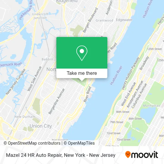 Mazel 24 HR Auto Repair map