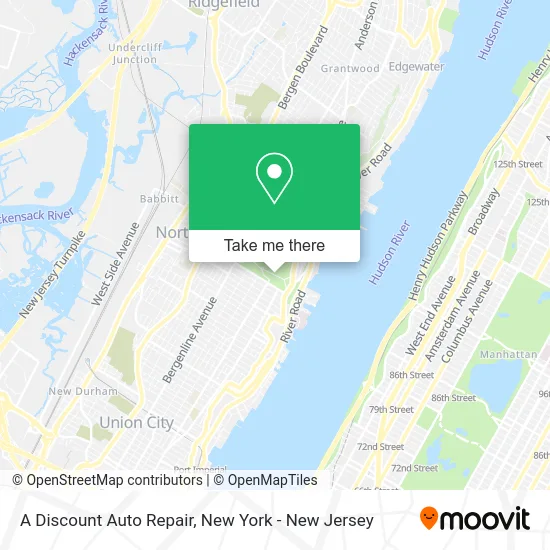 A Discount Auto Repair map
